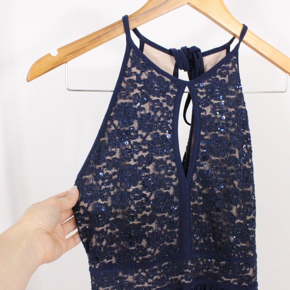 *Laura Navy Backless Maxi Dress - Picture 4 of 9